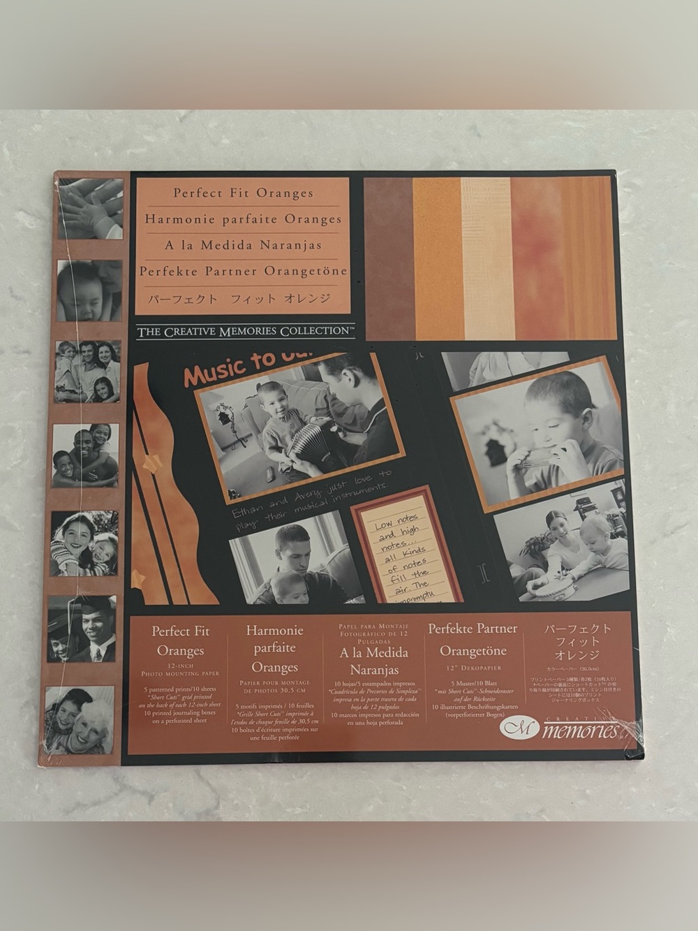 Creative Memories “Oranges” Perfect Fit Paper Pack